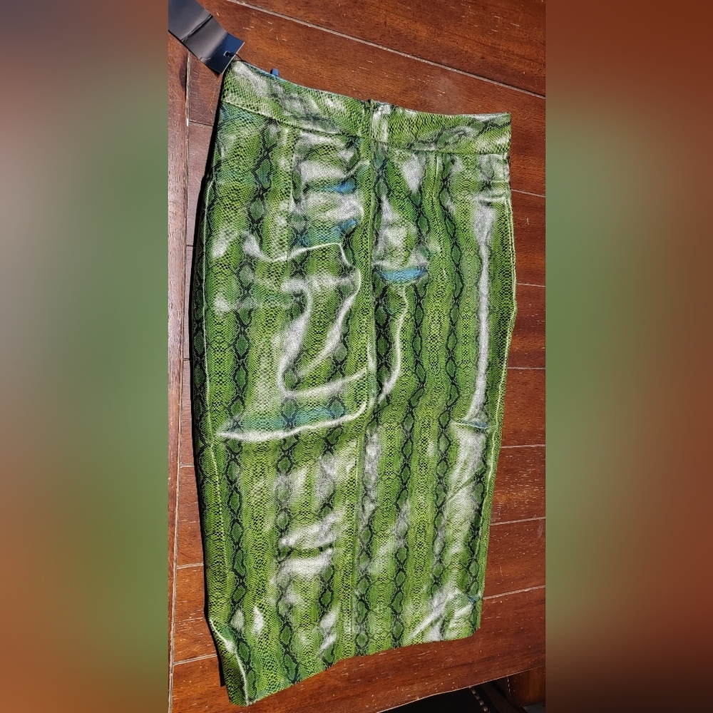 NastyGal Faux Snakeskin Skirt